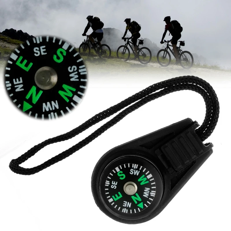 NEW Zipper Pull Mini Compass Backpack Bag Strap Charm Sport