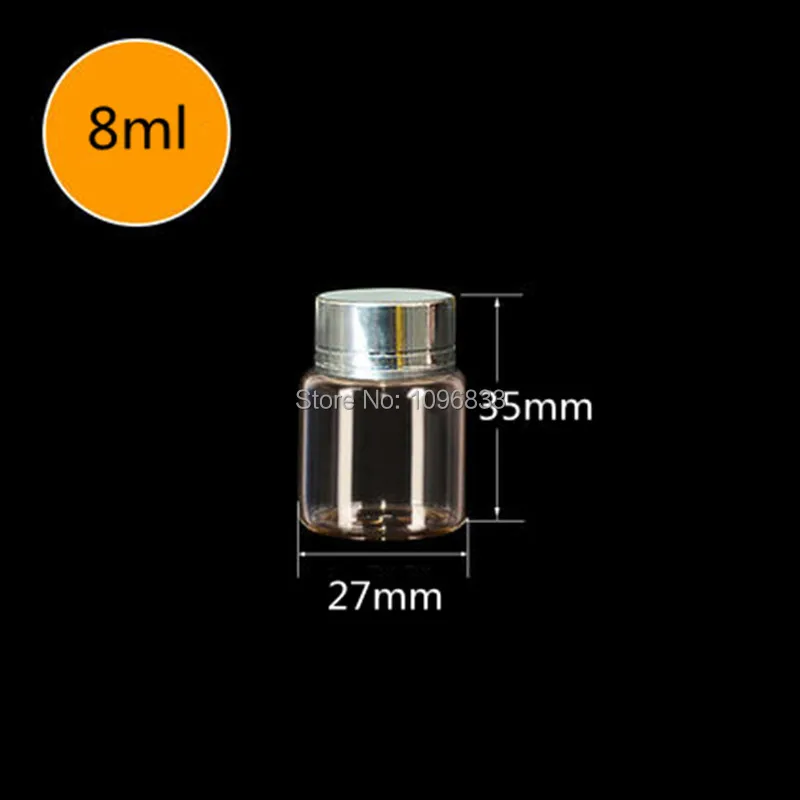 Желая бутылка 27 мм диаметр бутылка для многоразового использования цвет серебристый, золотой алюминий кепки запаянный в стекло флакон 8 мл