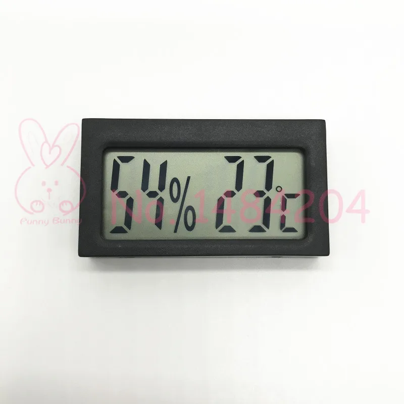 

2X Mini LCD Thermometer -10~50C Degree Hygrometer for Sigar Box, Household, Cars, Closet, etc.