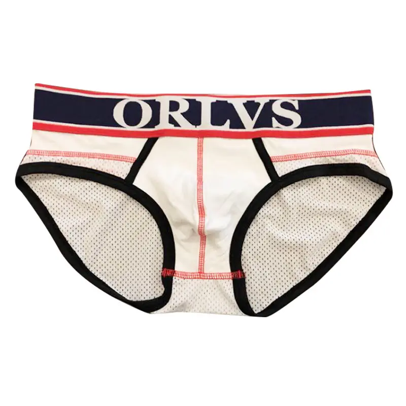 ORLVS 2 шт./партия сексуальное нижнее белье мужские трусы cueca с принтом хлопковые
