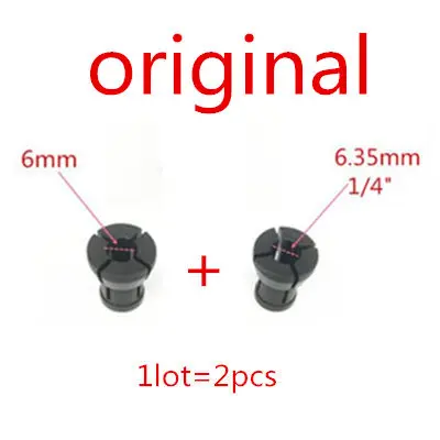 4-teiliges Spannzangen Set Oberfräse - 6,35mm 6mm 8mm | Für RP0900K RT0701C Fräsen