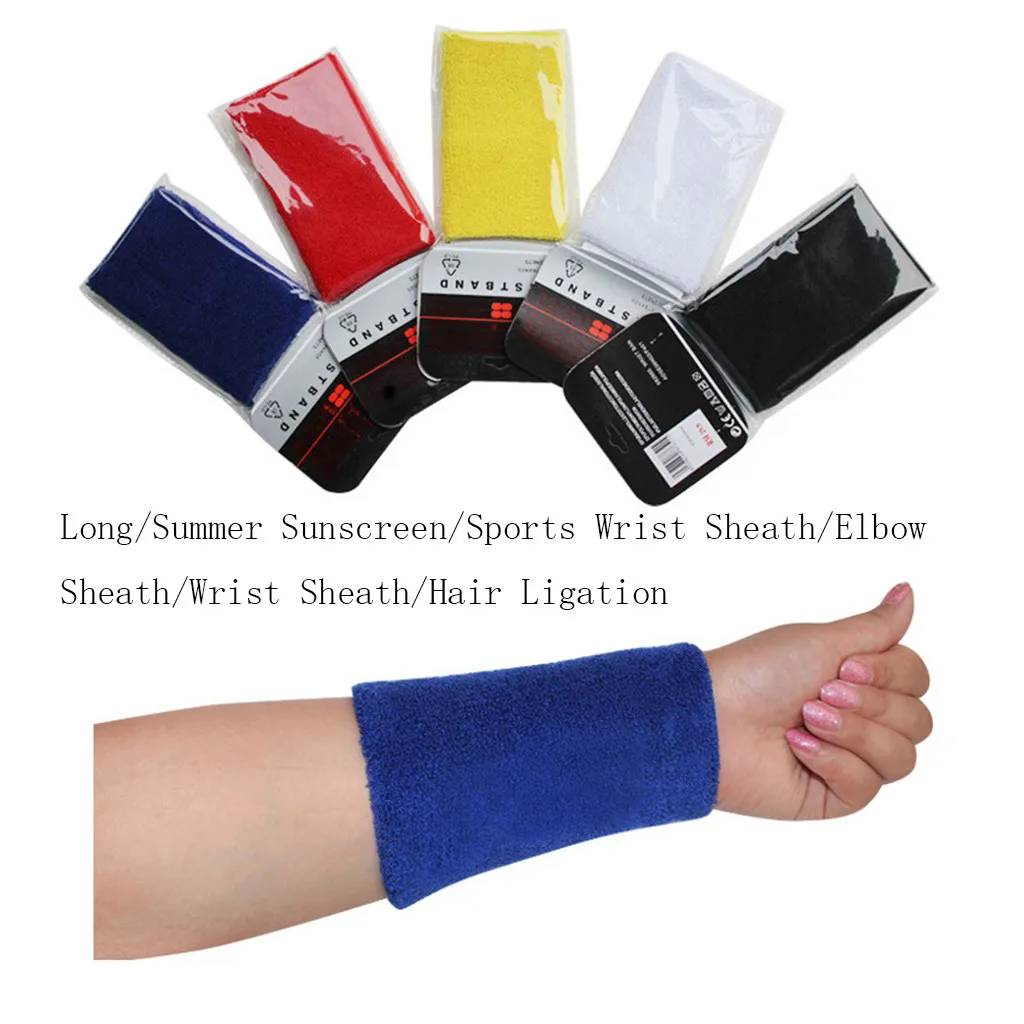 ★ Товары Quanlity на открытом воздухе Унисекс Хлопок Пот группа Sweatband Браслет Баскетбол Теннис Йог ★