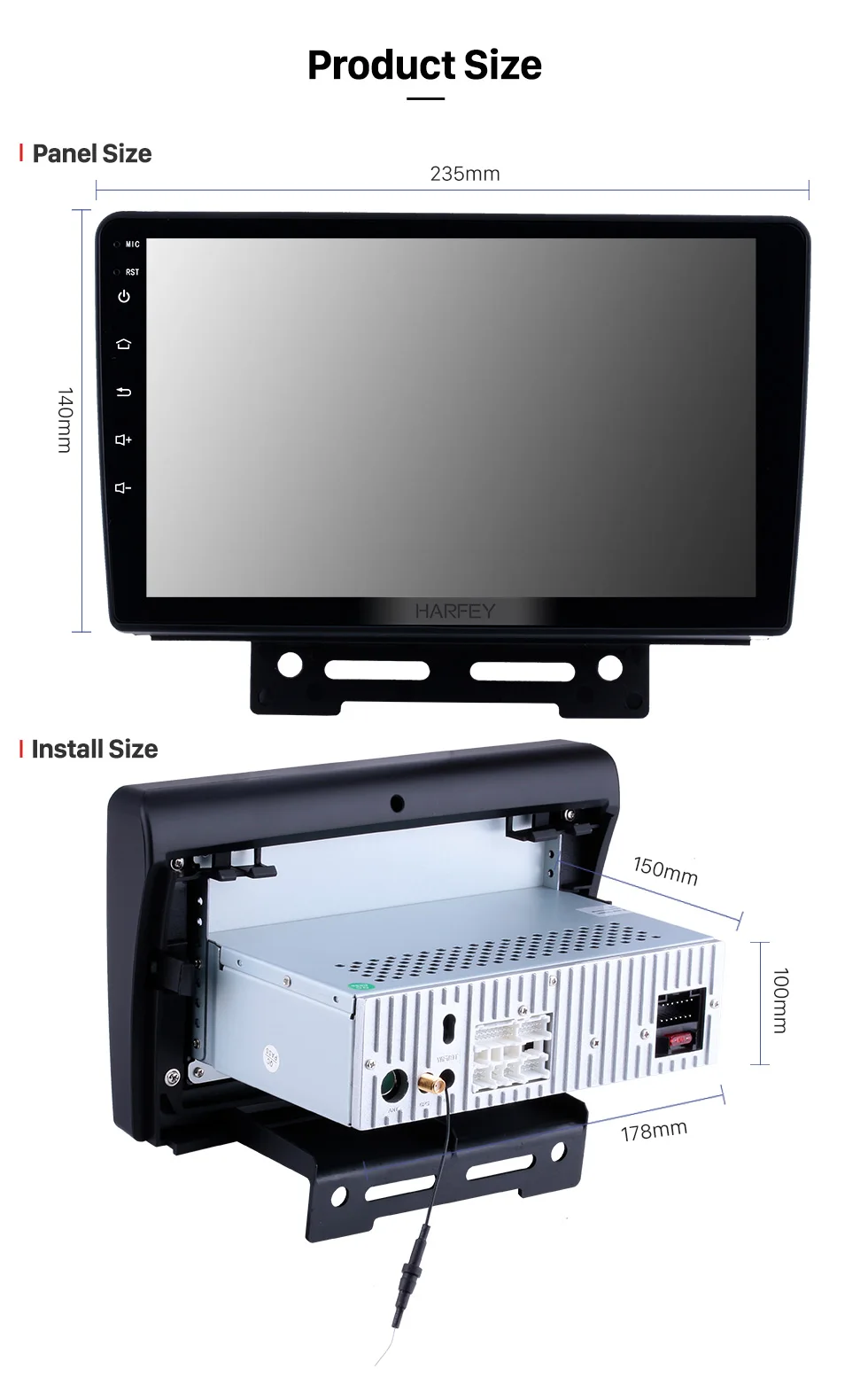 Flash Deal Harfey GPS Navigation Car Stereo for 2012 2013 2014 Geely Emgrand EC7 Android 8.1 3G WiFi AM FM Radio USB AUX support 1080P DVR 16