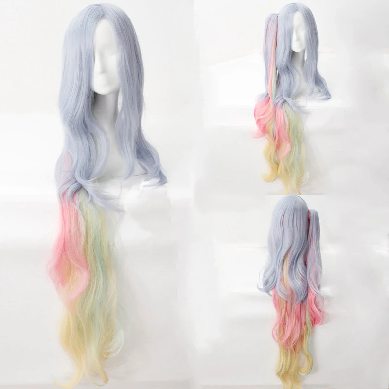 Us 2379 15 Offanime No Game No Life Shiro Long Curly Wavy Ponytail Wig Cosplay Costume Women Heat Resistant Synthetic Hair Wigs On Aliexpresscom