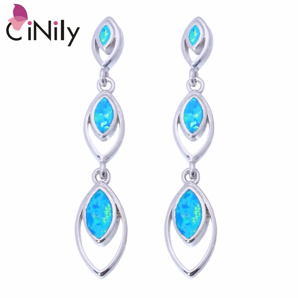 1 Paire Femme Fashion 925 Silver Jewelry White Fire Opal Charm Stud Earring NEW !