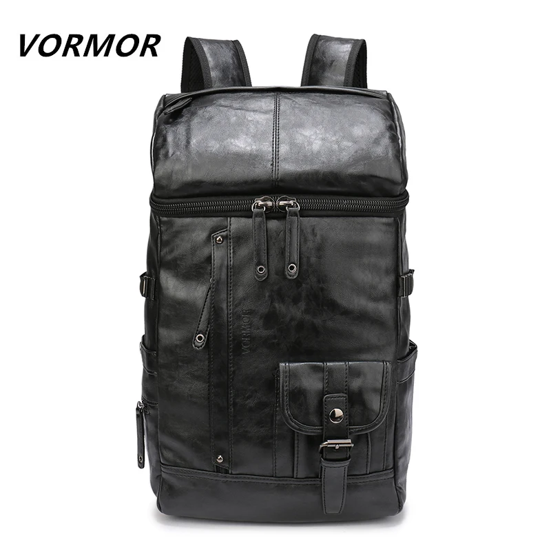 

VORMOR High Quality Waterproof PU Backpack Men's Backpacks for Laptop Men Notebook Bag Backpack 14 to 17 Inch Travel bag