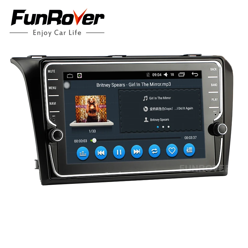Excellent Funrover IPS 8"Android8.0 2 din car dvd auto radio tape recorder For Mazda 3 2004-2009 gps stereo Wifi multimedia Navi headunit 3