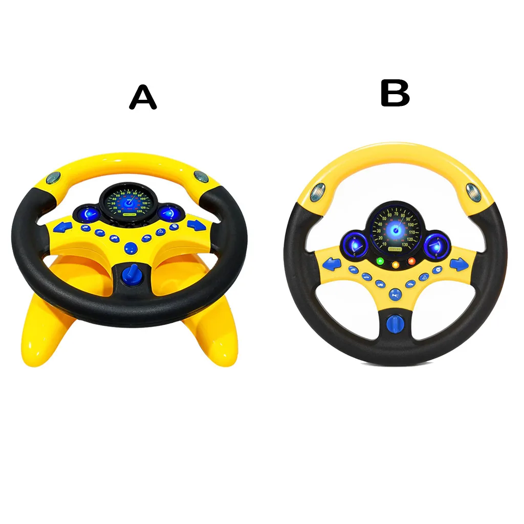 Пластиковые новые детские сопилот имитация рулевого колеса гоночный водитель игрушка обучающее звучание Авто Стайлинг автомобиля интерьерные аксессуары