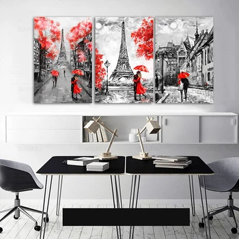 

Canvas Artwork picture Canvas painting Landscape Oil Painting Wall Art poster Tower For Living room home decoration no frame