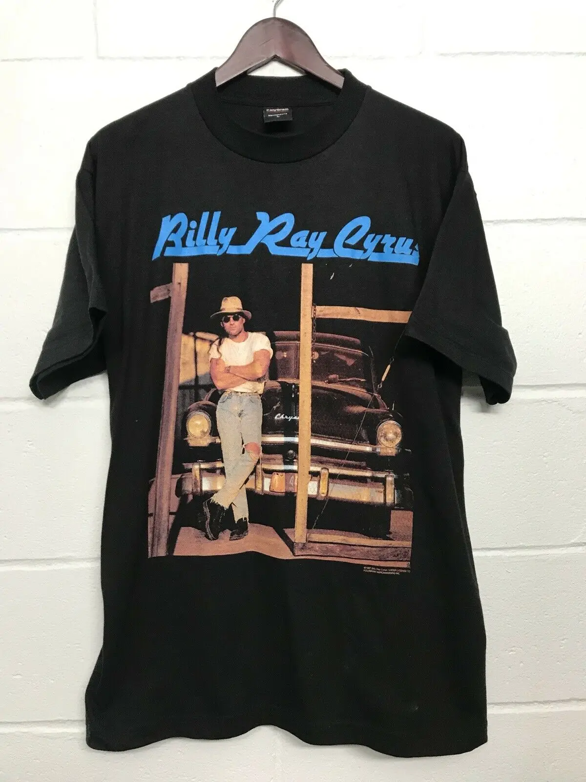 

Vintage Billy Ray Cyrus Tour T Shirt 90 s Country Music Band T L/xl Newest 2019 Fashion Stranger Things T Shirt Men