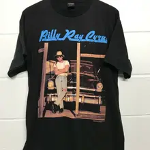 Vintage Billy Ray Cyrus Tour camiseta 90 s banda de música Country T L/xl más nuevo 2019 moda Stranger Things camiseta hombres