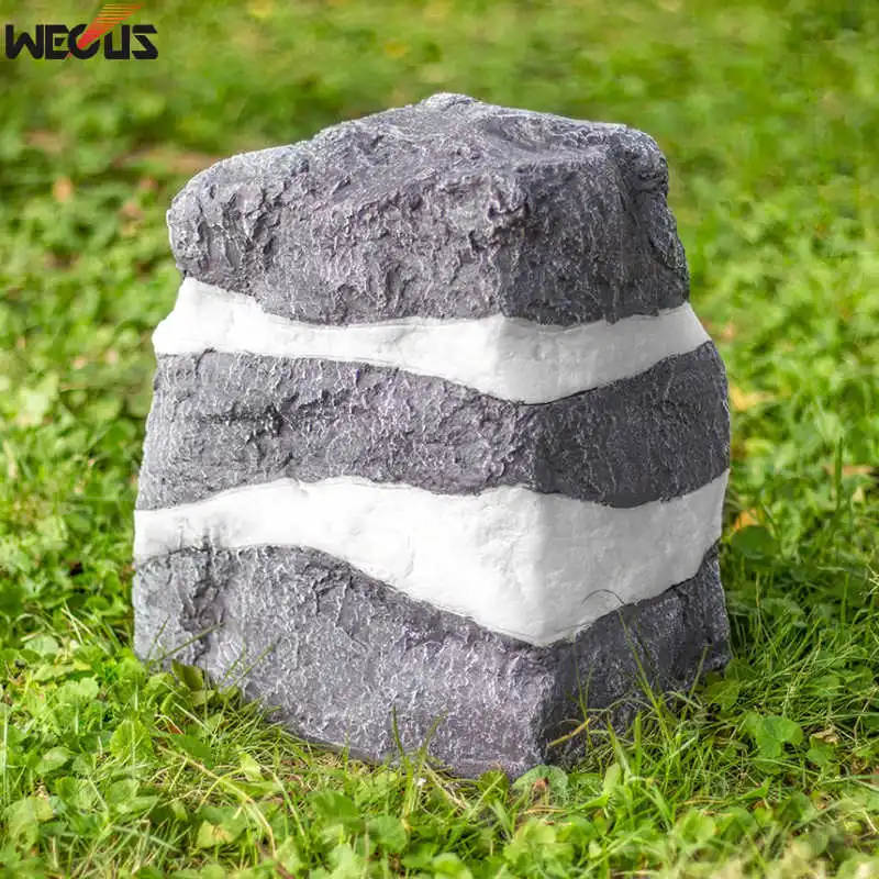 (WECUS) Outdoor imitation stone lawn lamp, park imitation natural resin lamp, villa/garden light