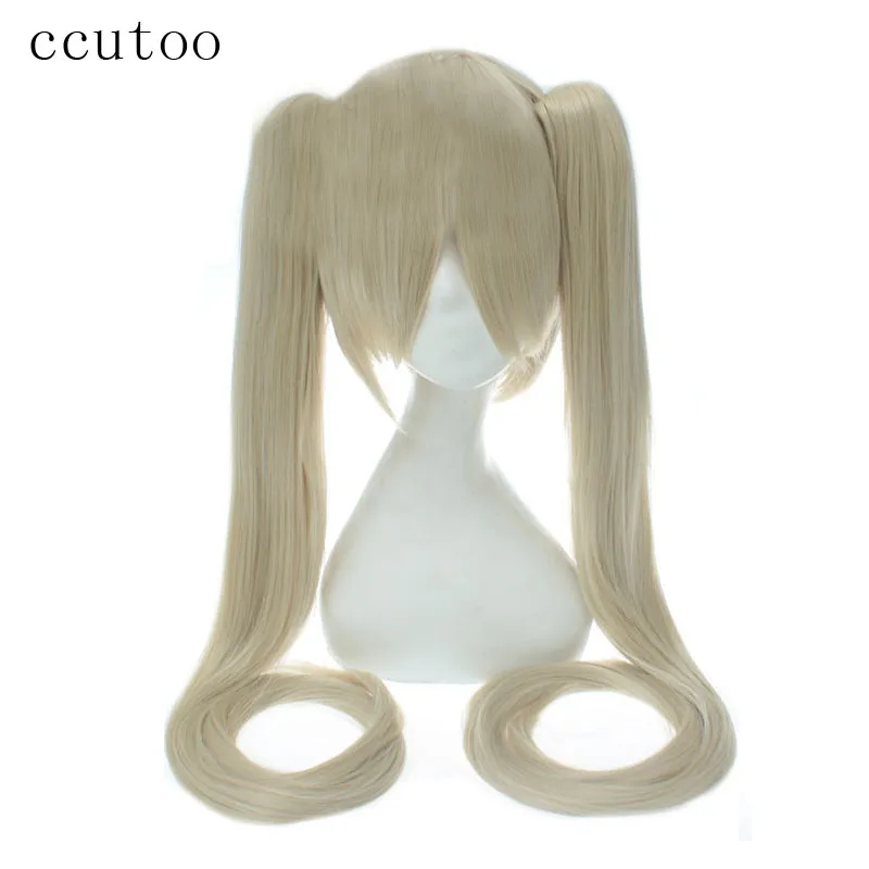 Ccutoo Vocaloid Hatsune Miku блонд синтетические волосы термостойкие косплей парики с 2*120 см