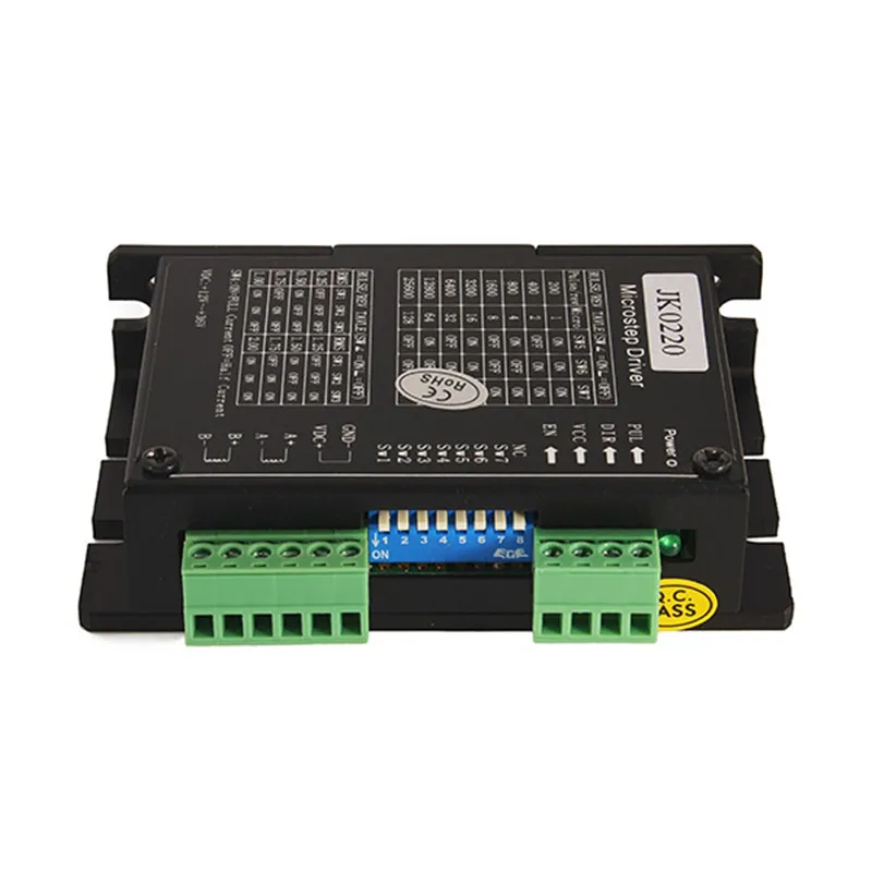 

Brand New DC12V-36V 0.3A-2.0A Two Phase Hybrid Stepper Motor Driver JK0220 For CNC Machine Robots Money-counting Manchines