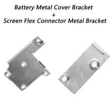 Для iPhone 5S, SE 6 6plus 6s 6s Plus 7 7plus ЖК-экран гибкий разъем металлический кронштейн+ батарея металлический чехол кронштейн