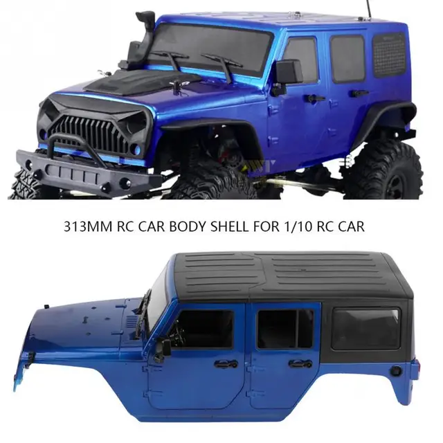 313mm RC Car Body Shell for Jeep for Wrangler SCX10 D90 D1/10 Kit 110