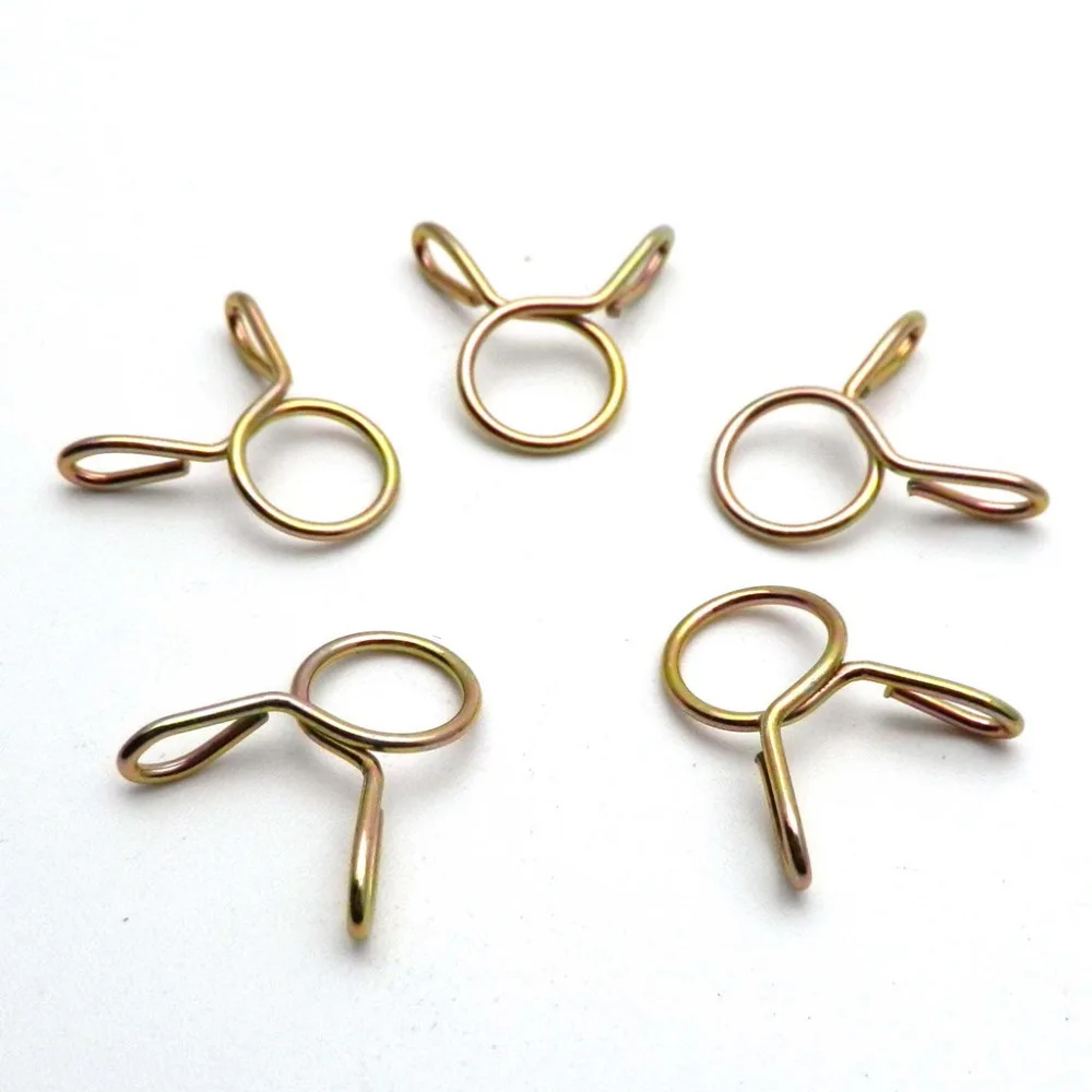 8mm Motorcycle Scooter ATV Moped Fuel Line Hose Tubing Spring Clips
