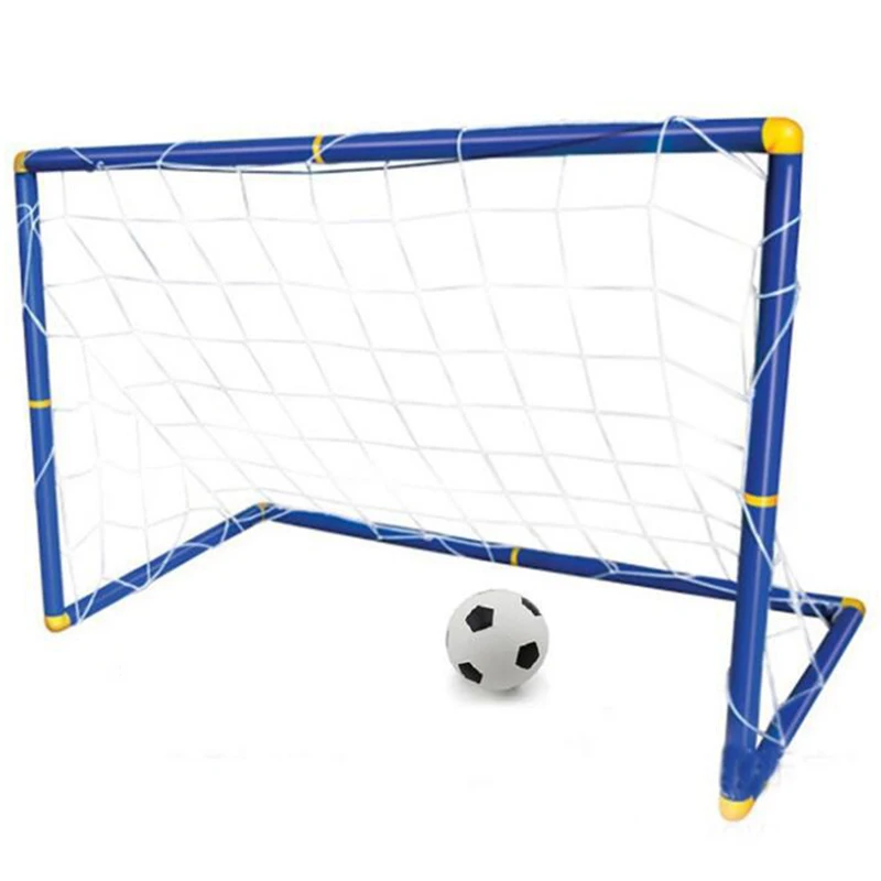 للطي mini football soccer كرة هدف آخر صافي مجموعة + مضخة ألعاب أطفال رياضة داخلي اللعب هدية عيد الطفل البلاستيك
