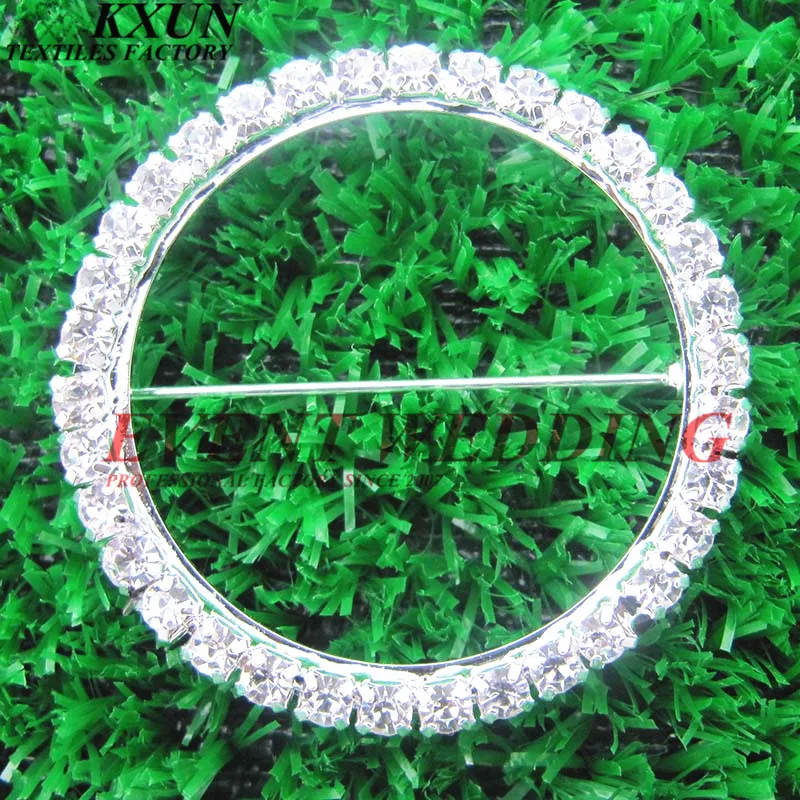 

Cheap Price Diamond Buckle For Chair Sash Chair Band Tie Bow Wedding Event Decoration