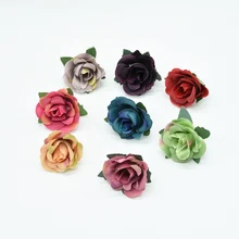 30 шт многоцветные искусственные растения, шелковая головка розы, искусственные цветы для дома, свадебные украшения, аксессуары, цветы для скрапбукинга