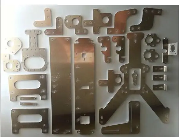 all metal Reprap MendelMax 2.0 complete plates set/kit(drilled & bended) for DIY 3D printer parts Aluminum (drilled & bended)