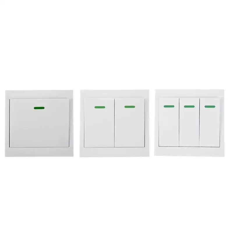 

86 Wall Panel Remote Transmitter 1 2 3 Button Sticky RF Smart Wireless Remote Control 5-10 meters For Home Living Room Bedroom
