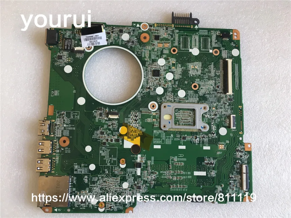 Yourui 737980-501 DA0U81MB6C0 для hp 15-N ноутбук для материнской платы SR0VQ 2117U 737980-001 испытанная деятельность