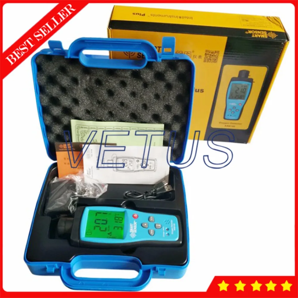 

0~25% Digital Meter Portable O2 Detector with AR8100 Professional Oxygen Analyzer Sound Light Alarm function