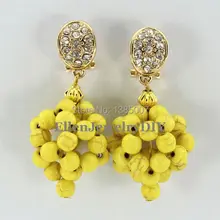 Модная красивая Бусины Серьги, в нигерийском стиле красивые Серьги невесты Серьги свадебный подарок Африки, свадебные украшения