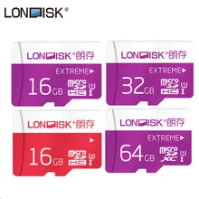 Londisk реальная емкость флеш-карта памяти 16 ГБ/32 ГБ/64 ГБ высокая скорость Micro SD 16/32/64 класс 10 для мобильного телефона планшет камера