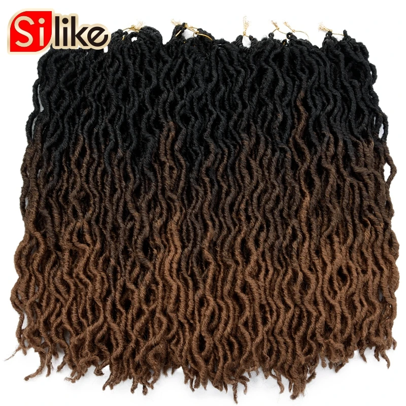 

Goddess Faux Locs Crochet Hair Silike 20 Inch Soft Natural DreadLocks Synthetic Crochet Braiding Hair Extensions