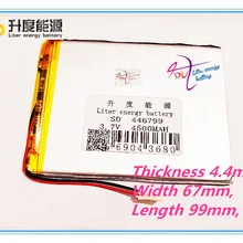 446799 3,7 V 4500 mah 4067100 Li-Ion планшетный ПК Батарея для 7,8, 9-дюймового планшетного ПК, полимерный литий Батарея высокое качество