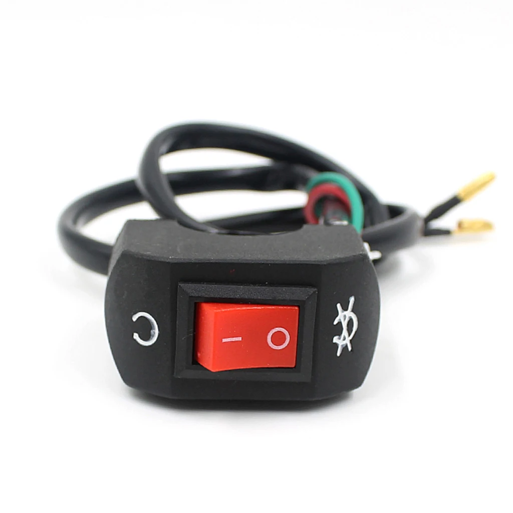 Universal Motorcycle Handlebar Flameout Switch ON OFF Button for Moto Motor ATV Bike Black Fit 22mm Diameter Handlebar