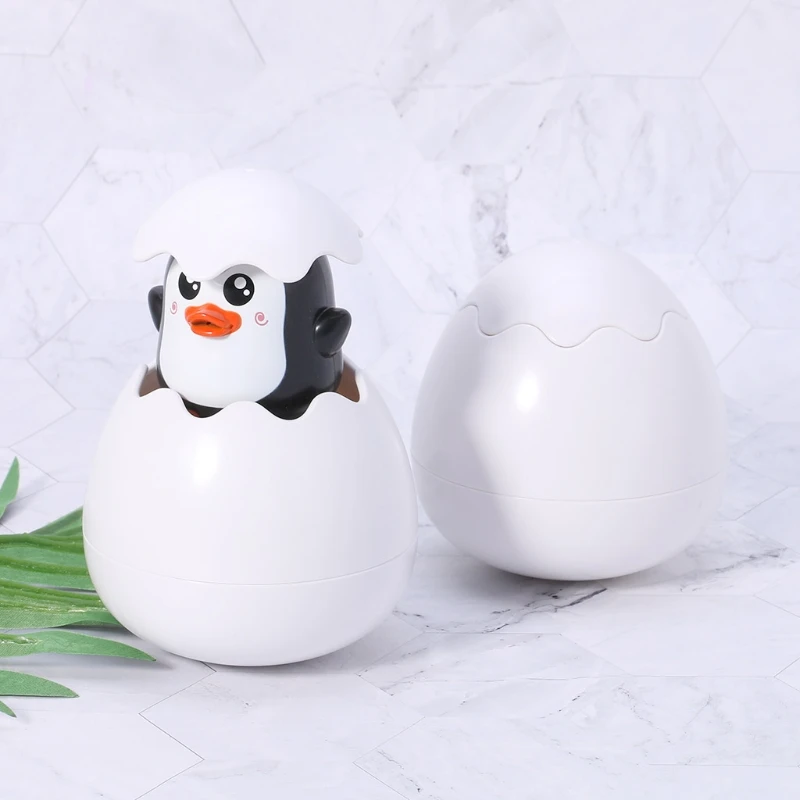 Новая утка яйцо пингвин яйцо Игрушки для ванны душ спрей воды дождь детские игрушки