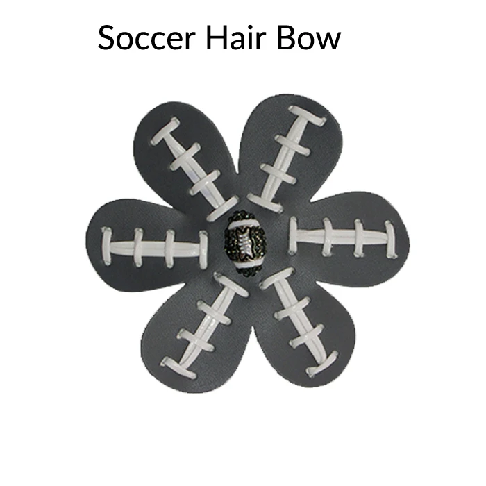 soccer hair bow 3