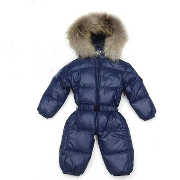 

2018 Baby Winter Clothes Girl Romper Warm jumpsuit baby overalls Long Sleeve Hooded Outerwear Snowsuit baby boy winter overalls