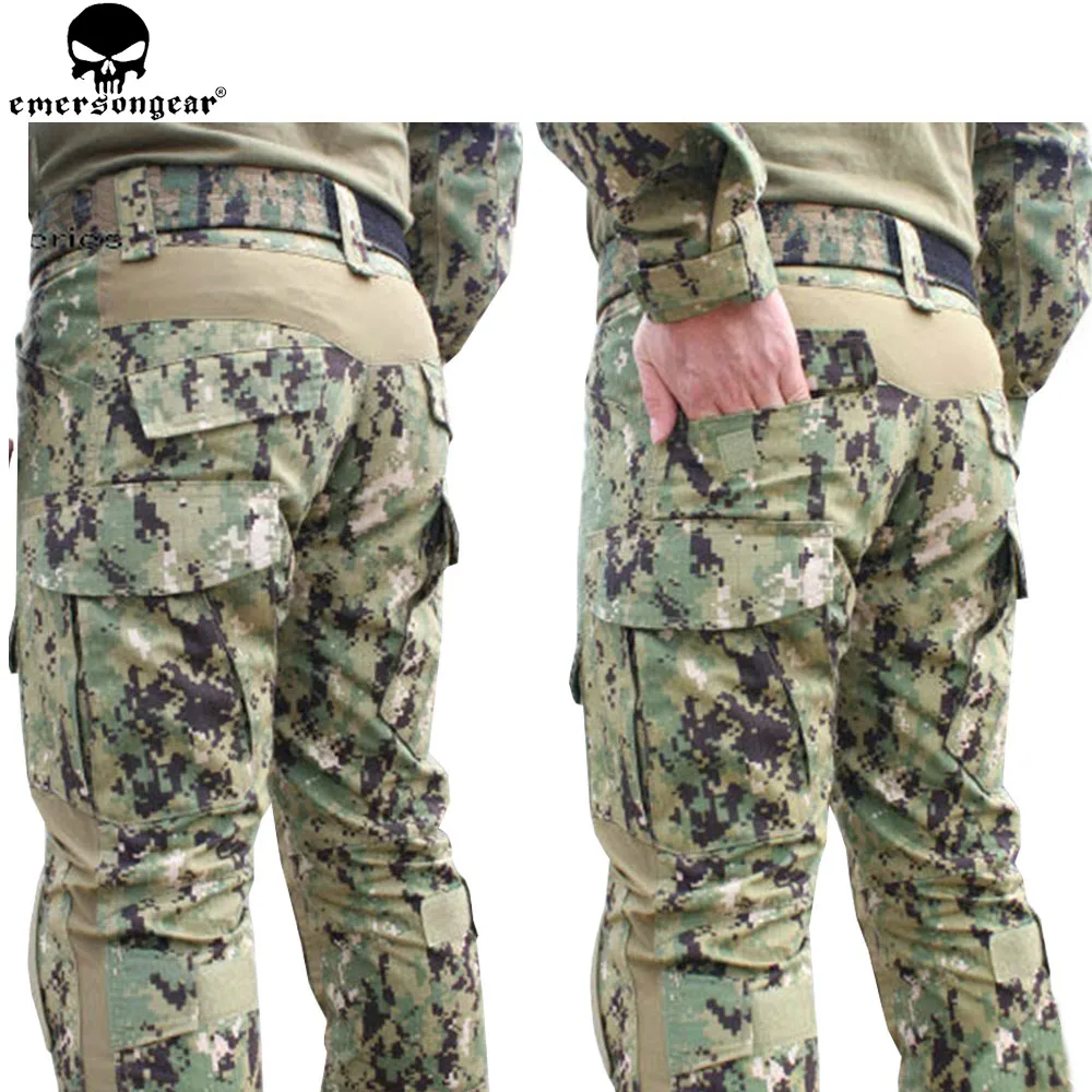 Тактический Костюм EMERSONGEAR Gen2 боевая рубашка брюки с наколенниками для охоты