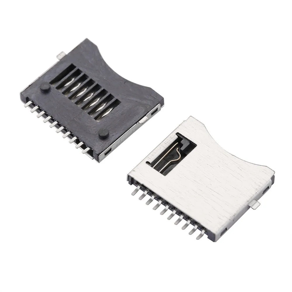 10Pcs-TransFlash-TF-Micro-SD-Card-Socket-Plug-Adapter-Connector