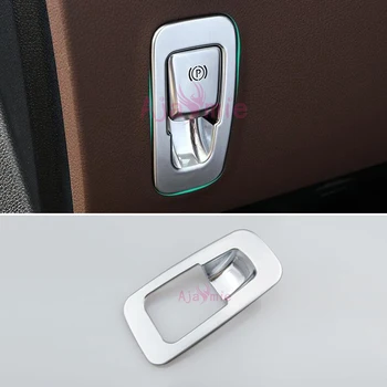 

Accessories Fit For Mercedes Benz E Class W213 2016 2017 2018 Electronic Hand Break Switch Overlay Trim Cover Chrome Car Styling