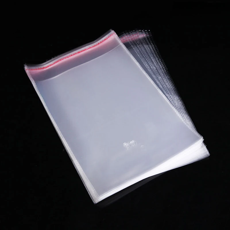100Pcs/Bag OPP Clear Seal Self Adhesive Plastic Jewelry Home Packing BagRSZ8 