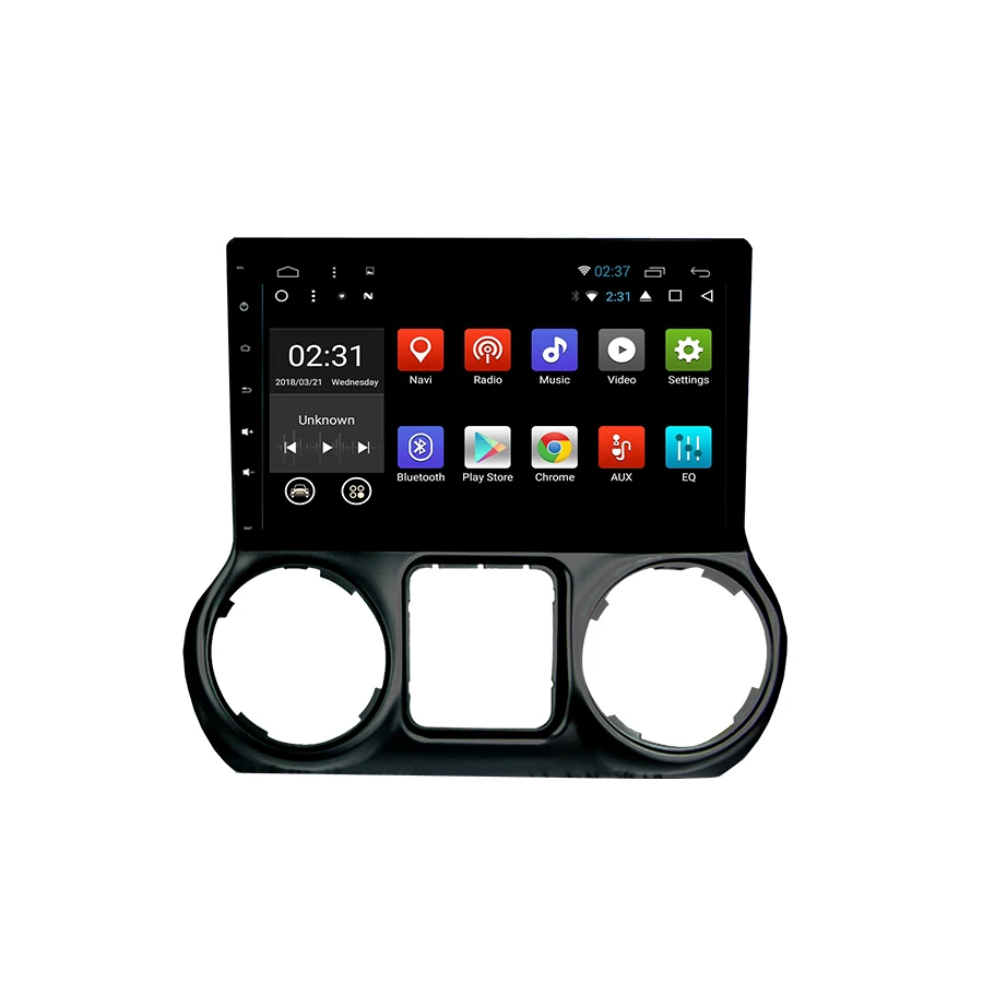 Best Asvegen Touch Screen  Android 7.1 Quad Core Car Radio Navigation Stereo Headunit WIFI 4G Media DVD Player For Jeep Wrangler 2011 1