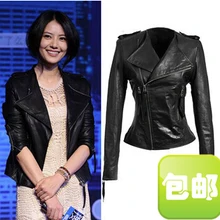 Дизайнерский бренд, новинка, овчина, натуральная кожа, мотоциклетная куртка, Женская куртка, трендовая одежда, короткая, модная, размера плюс, xs, xxxl, 3xl