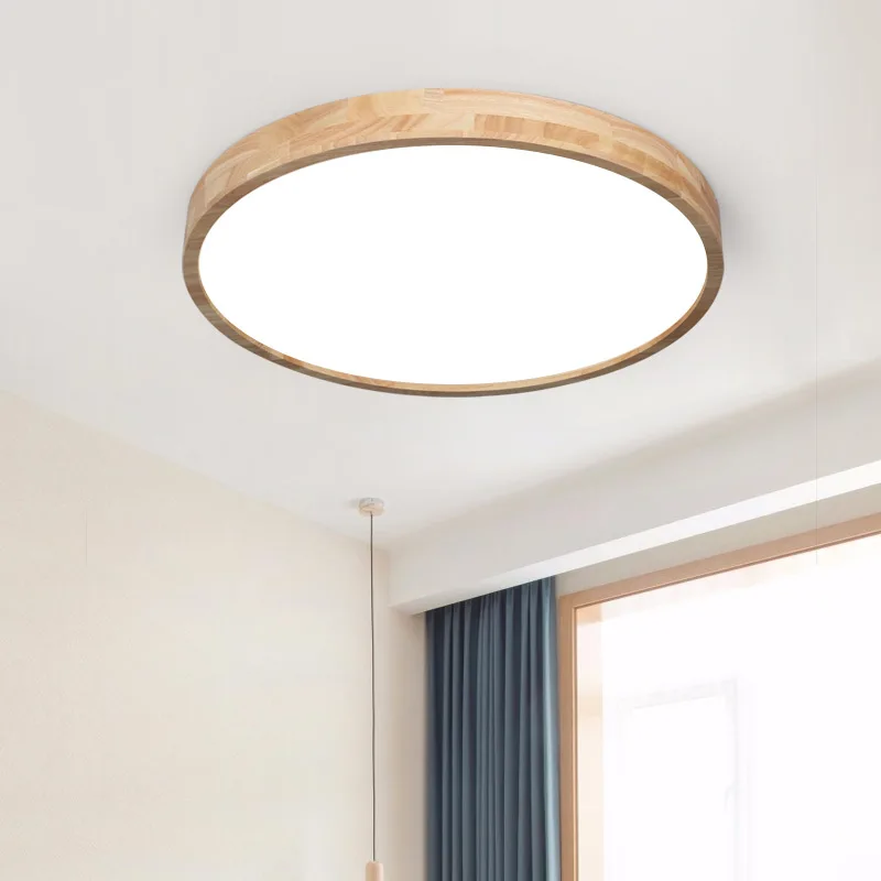 

SETTEMBRE Modern LED Ceiling Lamps Wood Ceiling Lamps for Living Room Ceiling Lights Hall E27 Warm/White Light