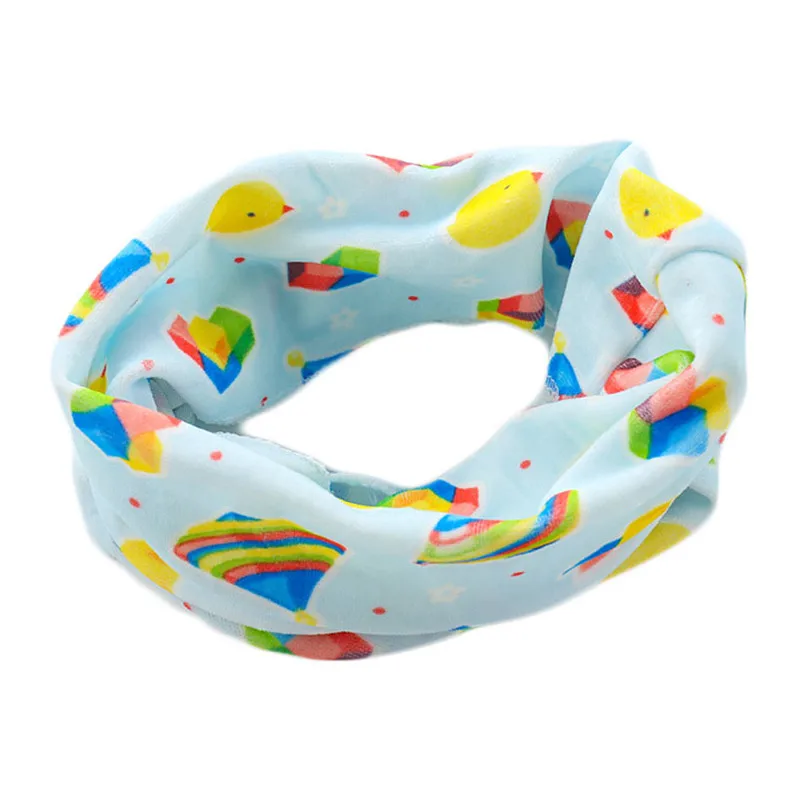  Spring Autumn Baby Cartoon Scarf Children Infant Cotton Scarves Kids Saliva Towel Winter Baby Neck Collars Girls O Ring Scarf 
