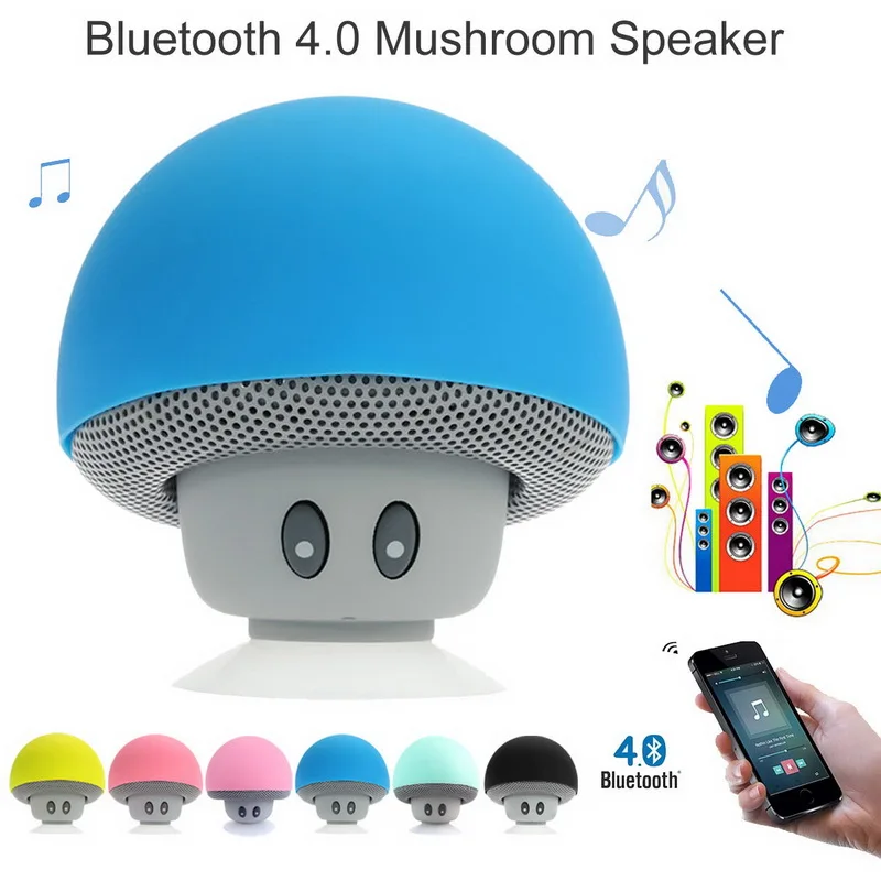 

CARSOLJ Wireless Mini Bluetooth Speaker Portable Mushroom Waterproof Stereo Bluetooth Speaker for Mobile Phone iPhone Xiaomi Com