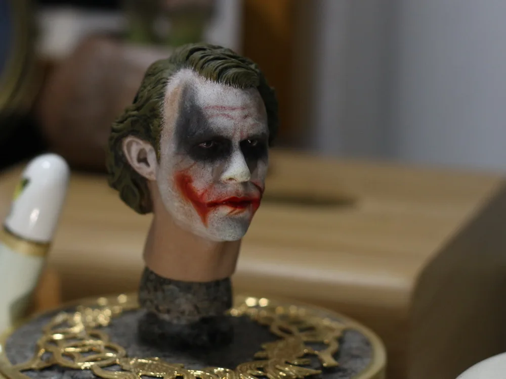 1/6 масштаб фигурка Кукла аксессуар Джокер хит Ledger голова лепить для 12 &quotфигурку