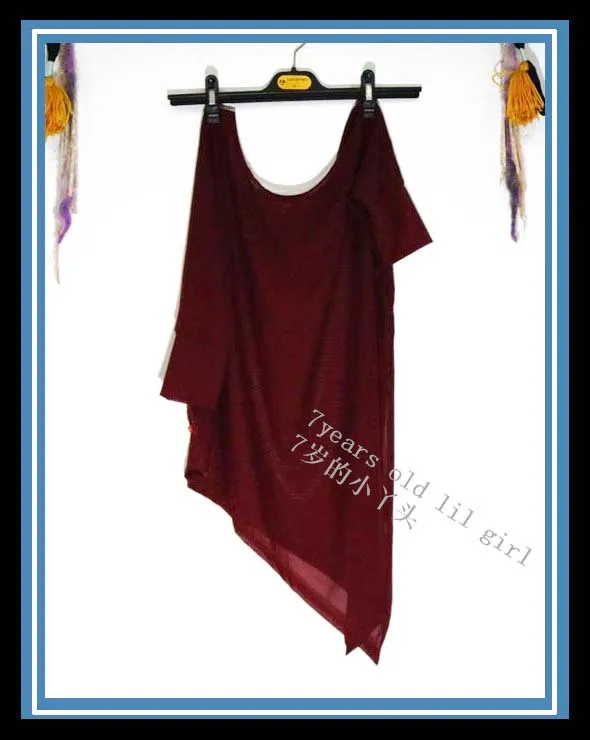 

Transparent thin belly dance Bat sleeve top CUF15