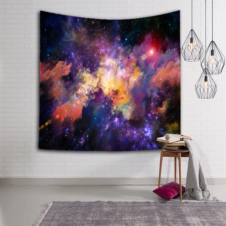 

New Starry Sky Stars Thin Mandala Tapestry Beach Table Cloth Blanket Scenery Decoration Wall Tapestry Hanging Belgium Tapete Mat