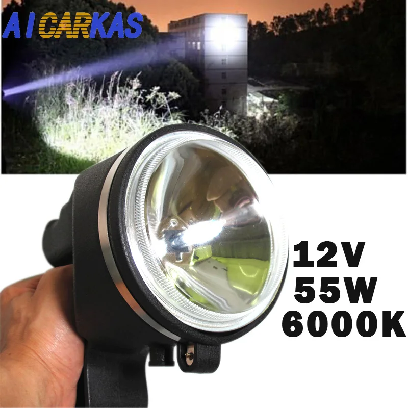 AICARKAS 12V 55W HID Xenon Search Light H3 HID Spotlight Searchlights Xenon Handheld Camping Hunting Fishing Searching lamp