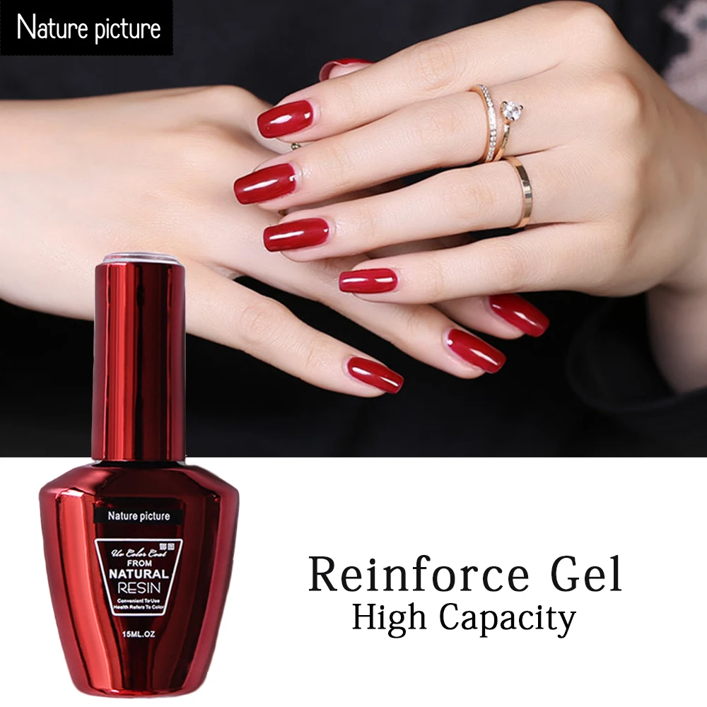 15ml Reinforcement Gel Colorless Gel Nail Polish Soak Off Liquid UV